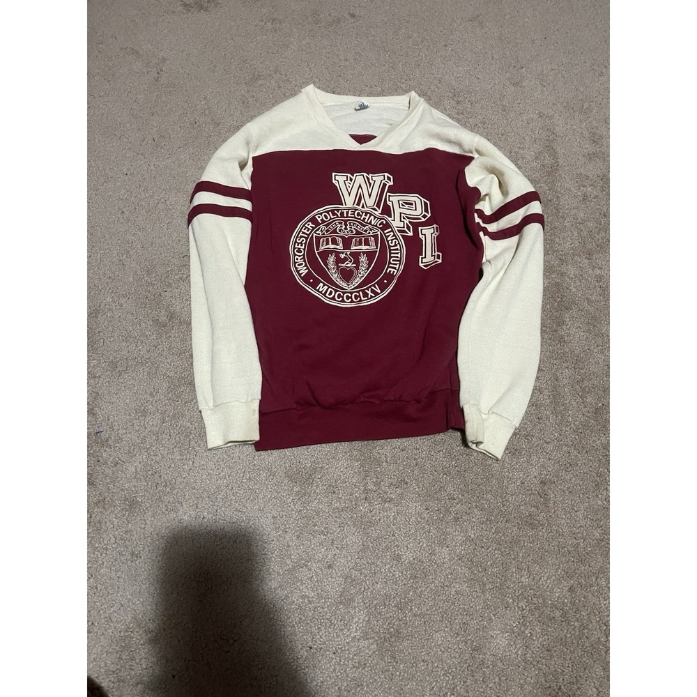 VTG Artex Logo Western Polytechnic Institute Sweater Size Large 100% Acrylic